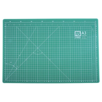 RS PRO 10 mm Green Self-Healing Cutting Mat 450 mm x 300 mm x 10 mm xW300mm
