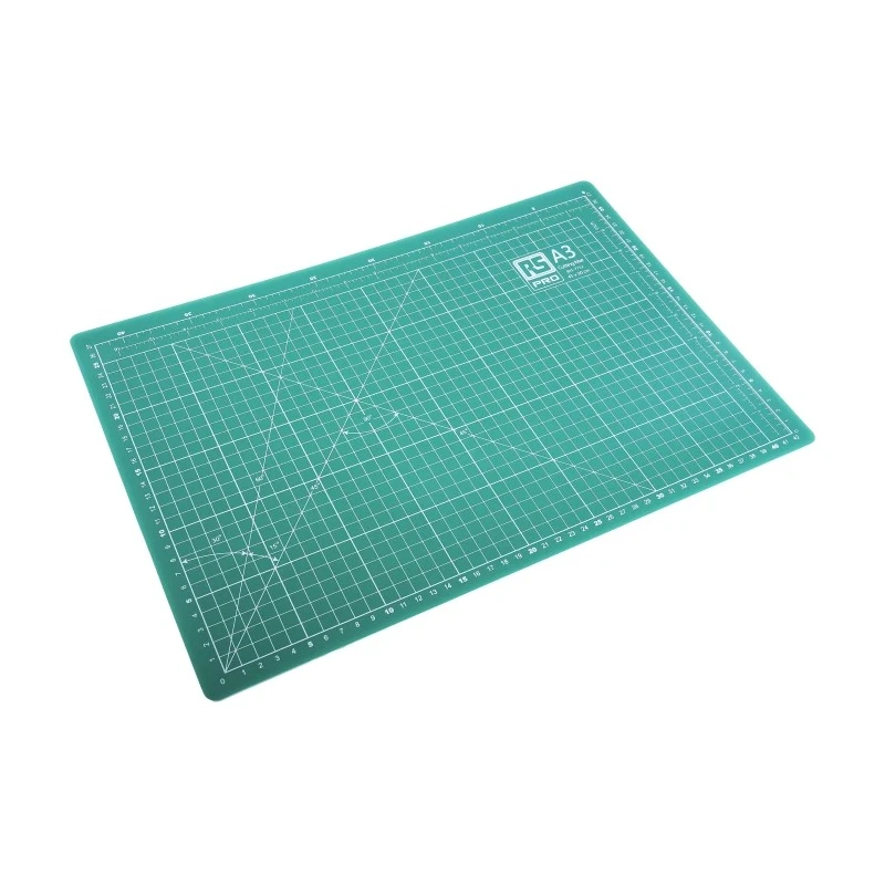 RS PRO 10 mm Green Self-Healing Cutting Mat 450 mm x 300 mm x 10 mm xW300mm