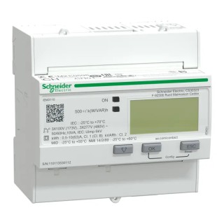 Schneider Electric 3 Phase Type Energy Meter LCD Display Acti9 iEM Series A9MEM3110