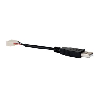 Bulgin USB Cable Female USB Type A to Female 5 Pin Socket Black 100mm 14193