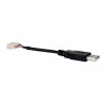 Bulgin USB Cable Female USB Type A to Female 5 Pin Socket Black 100mm 14193