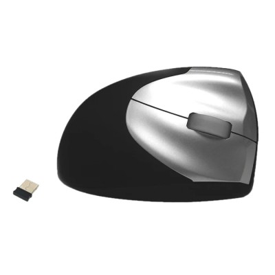 Ceratech 3 Button Wireless Upright Optical Mouse Black MOU-UPRIGHT2RFBK