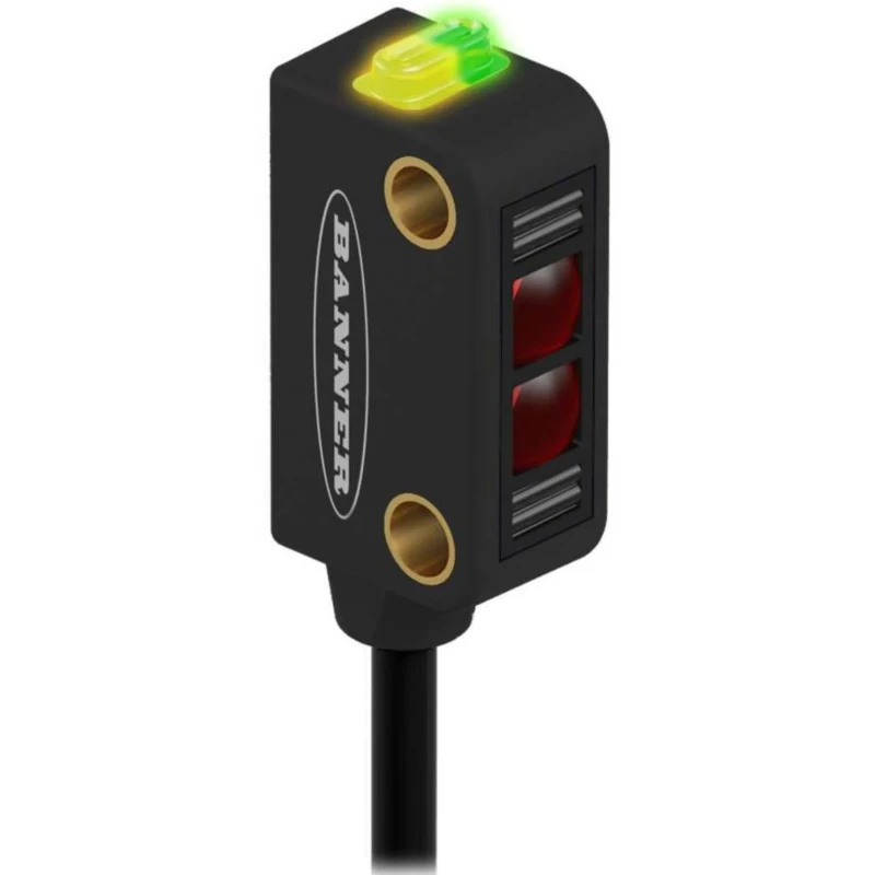 Banner Through Beam Photoelectric Sensor Block Style, 2 m Detection Range, PNP Output, IP67 Rated Q12RP6RQ3
