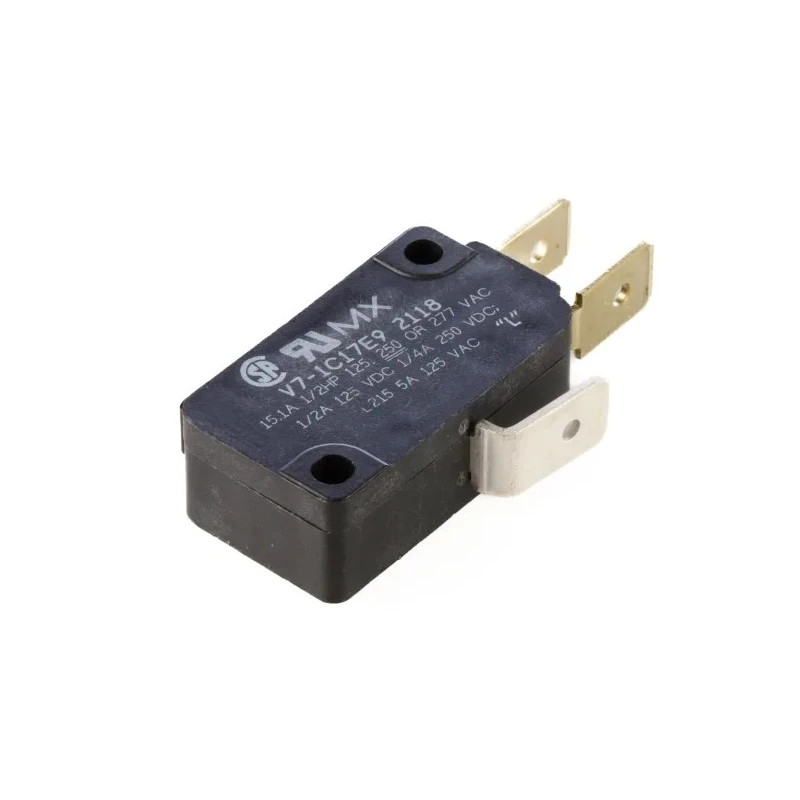 Honeywell Pin Plunger Micro Switch, Quick Connect Terminal, 15A, 125V AC, SPDT, Series V7 V7-1C17E9