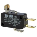 Honeywell Technologies Roller Lever Micro Switch, Quick Connect Terminal, 15A, 125 V, SPDT V7-1C17E9-201