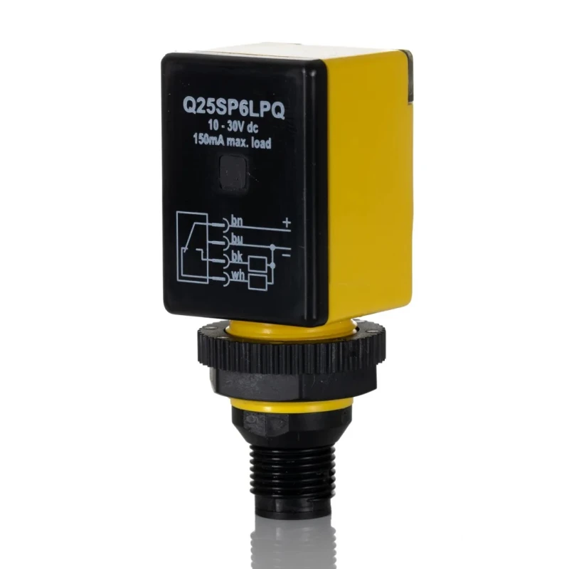 Banner Retroreflective Photoelectric Sensor Block Style 2 m Detection Range PNP Output IP69K Q25SP6LPQ