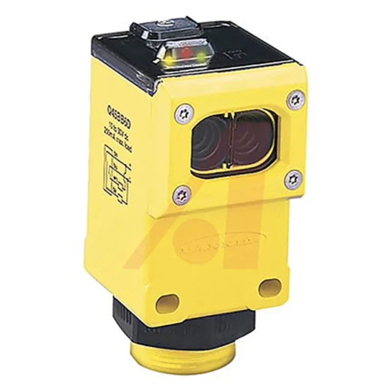Banner Through Beam Photoelectric Sensor Block Style 60 m Detection Range NPN/PNP Output Reinforced Thermoplastic IP67