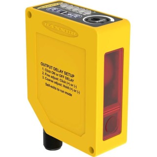 Banner Background Suppression Rectangular Photoelectric Sensor NPN/PNP, IP67, Infrared Light Source, 30V DC, 50mA,