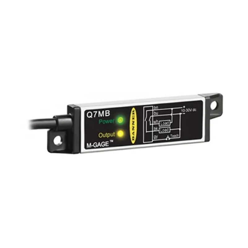 Banner Photoelectric Sensor Block Style NPN/PNP Output LED Light Source IP69K 