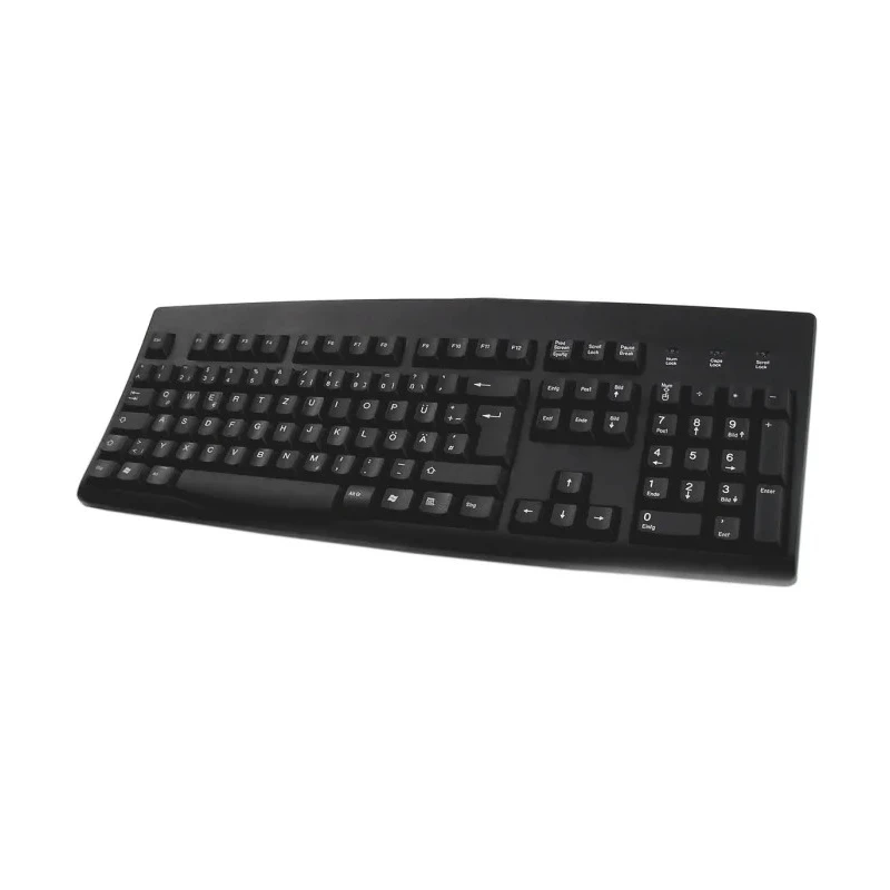 Ceratech Wired USB and PS2 Standard Keyboard QWERTZ Layout Black KYBAC260UP-BKGR