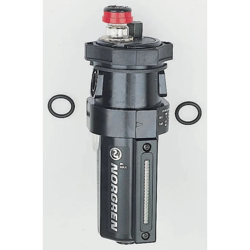 Norgren Pneumatic Air Lubricator G 1, G 3/4 Port Size 0.2L Bowl Capacity 17 Bar Max Pressure L64 Series L64C-NNP-EDN