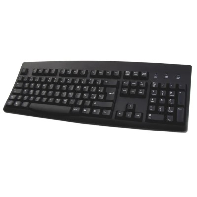 Ceratech Wired PS2 USB Standard Keyboard QWERTY Spain Black KYBAC260UP-BKSP