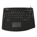 Ceratech Wired USB Medical Touchpad Keyboard, QWERTY (UK), Black, Industrial Grade, IP67, KYBNA-SIL540CV2B