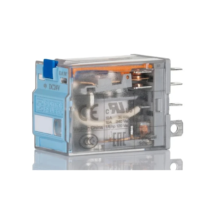 Turck Power Relay, 24V dc Coil, 10A Switching Current, DPDT, Plug-In, Silver Alloy Contacts, C7-A20/024VDC