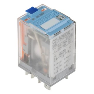 Turck Power Relay 24V DC Coil 10A Switching Current DPDT C7-A20DX/024VDC