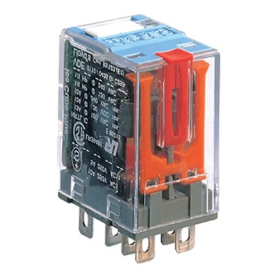 Turck Power Relay 24V AC Coil 10A Switching Current DPDT Plug-In C7-A20X/024VAC