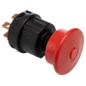 Honeywell Technologies Emergency Stop Push Button, Panel Mount, 22 mm Cutout, 2 NC Contacts, Pull Release, IP67 87941-08