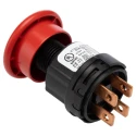 Honeywell Technologies Emergency Stop Push Button, Panel Mount, 22 mm Cutout, 2 NC Contacts, Pull Release, IP67 87941-08