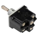 Honeywell Technologies Toggle Switch, Panel Mount, On-Off-On, DPDT, Screw Terminal, 277 V ac 2TL1-5
