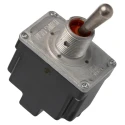 Honeywell Technologies Toggle Switch, Panel Mount, On-Off-On, DPDT, Screw Terminal, 277 V AC 2TL1-1