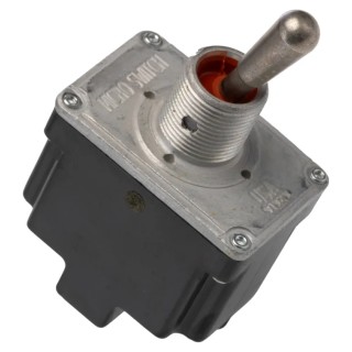 Honeywell Technologies Toggle Switch, Panel Mount, On-Off-On, DPDT, Screw Terminal, 277 V AC 2TL1-1