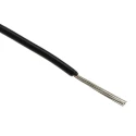 Alpha Wire Hookup Wire PVC Series Black 0.35 mm² 22 AWG 7/0.25 mm Core Strands 305 m Polyvinyl 3051 BK001