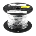 Alpha Wire Hookup Wire PVC Series Black 0.35 mm² 22 AWG 7/0.25 mm Core Strands 305 m Polyvinyl 3051 BK001