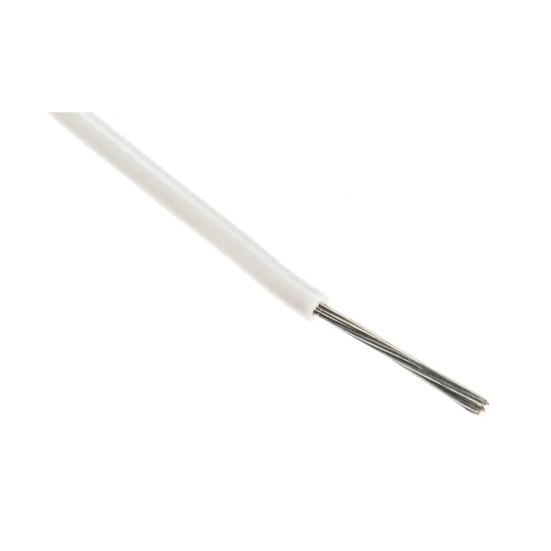 Alpha Wire Hook Up Wire PVC Series White 0.35 mm², 22 AWG, 7x0.25 mm Core Strands, 305 m Length, 300V, Flame 3051 WH001