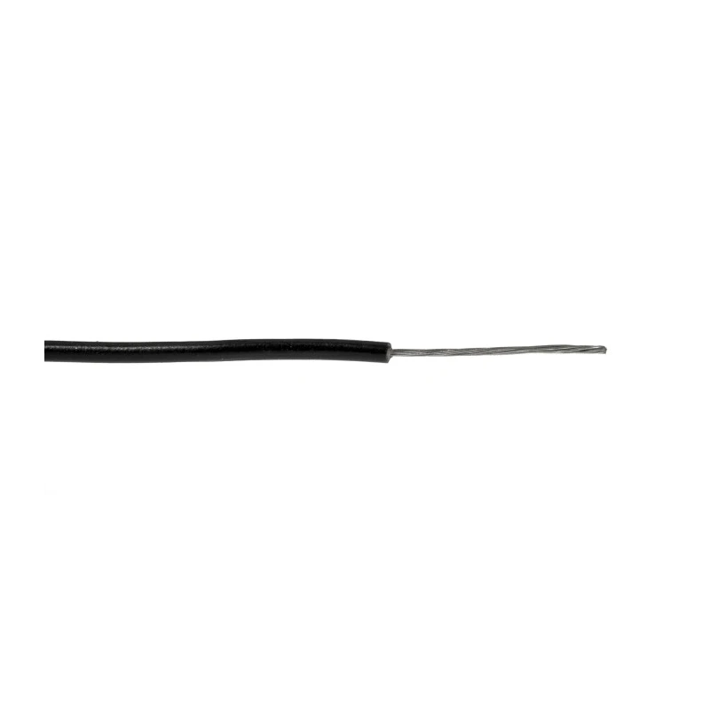 Alpha Wire Hookup Wire PVC Series Black 0.33 mm² 22 AWG 1/0.64 mm Core Strand 30 m Polyvinyl 3051/1 BK005