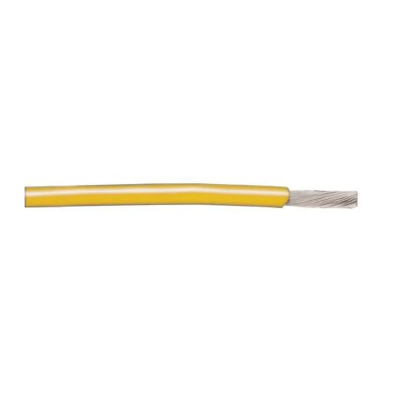 Alpha Wire 20 AWG Yellow PVC Hook Up Wire 0.52 mm² Copper Conductor 1 Strand 0.81 mm, 30 m 300 V 105°C 3053/1 YL005