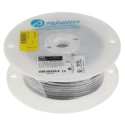 Alpha Wire Hookup Wire PVC Series Black 3.3 mm² 12 AWG Tinned Copper, 65x0.25 mm² Strands, 30 m Length, 600V 3080 BK005
