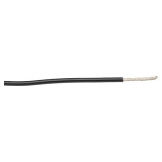 Alpha Wire Hookup Wire PVC Series Black 1.3 mm² 16 AWG 26/0.25 mm Core Strands 30 m Polyvinyl 1557 BK005