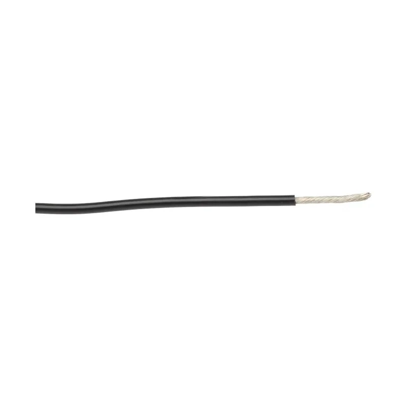 Alpha Wire Hookup Wire PVC Series Black 1.3 mm² 16 AWG 26/0.25 mm Core Strands 30 m Polyvinyl 1557 BK005