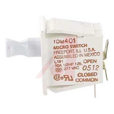 Honeywell Technologies Door Micro Switch Plunger SPDT 10A IP00 82°C -37°C 1DM401