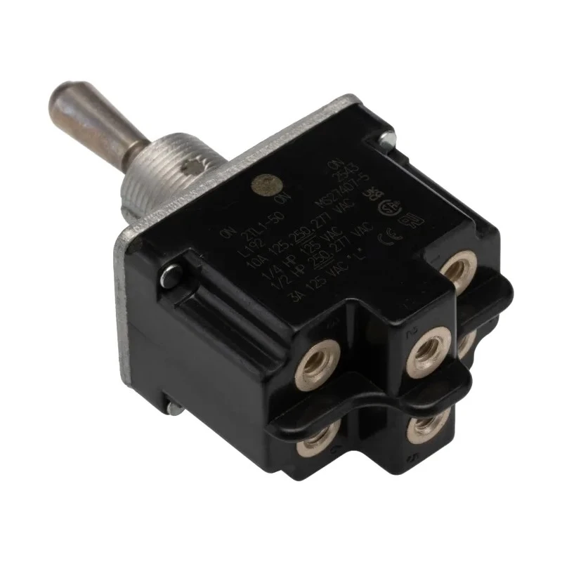 Honeywell Technologies Toggle Switch Panel Mount DPDT On-On-On Screw Terminal 277V AC 2TL1-50