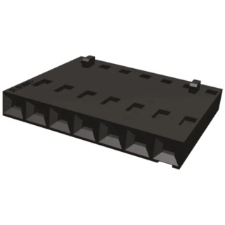 TE Connectivity AMPMODU MTE Male Connector Housing 7 Way 2.54 mm Pitch 1 Row Straight 104503-6
