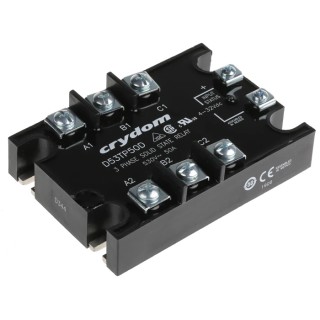 Crydom Solid State Relay Panel Mount 50A 530Vrms Load 32V Control D53TP50D