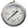 Bourdon 63 mm G 1/4 Pressure Gauge, Stainless Steel Case, Accuracy ±1.6%, 2.5 bar MIT3-F22.B18