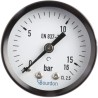 Bourdon Industrial Pressure Gauge 50 mm Dial, G 1/4 Connection, 16 bar, ±2.5% Accuracy MAT2-F20.B24