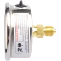 Bourdon Stainless Steel Case Pressure Gauge 63 mm Dial Size 4 Bar Maximum Pressure G 1/4 Connection MIT3-F22.B19