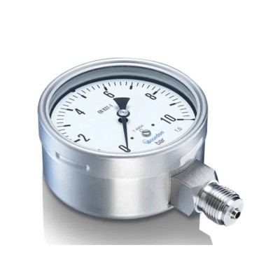 Bourdon 100 mm G 1/2 Bottom Pressure Gauge Stainless Steel Case 1.5 bar Accuracy ±2.5 % MEX5-D30.B74
