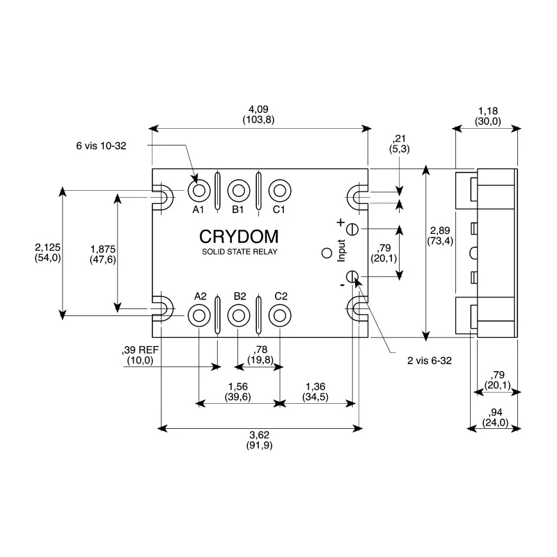 Crydom Relay Cover Transparent Polycarbonate for Solid-State Relays KS300