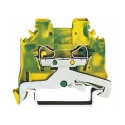 WAGO 2-Way DIN Rail Earth Terminal Block, 12mm² Cable CSA, 12 AWG, 28 AWG Wire, Cage Clamp, Polyamide Housing 280-107