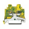 WAGO 2-Way DIN Rail Earth Terminal Block, 12mm² Cable CSA, 12 AWG, 28 AWG Wire, Cage Clamp, Polyamide Housing 280-107