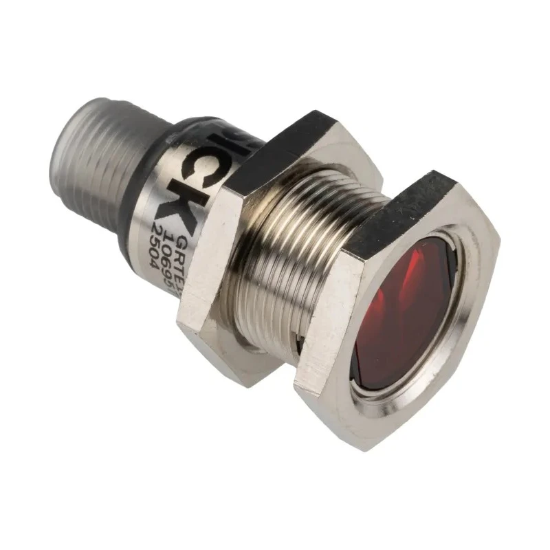SICK Energetic Photoelectric Sensor, Barrel Sensor, 10 mm → 400 mm Detection Range, PNP Output, IP67 Metal GRTE18S-P2442