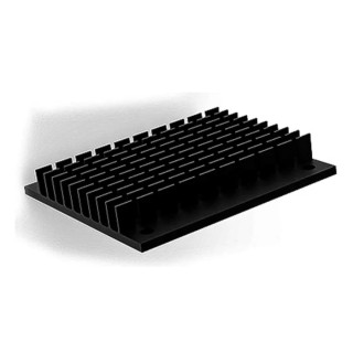 SPREADFAST Heatsink for 1/2 Brick DC/DC Converter Black Aluminium 9.3 mm x 61 mm x 57.9 mm HS-DC-1/2-HFC-9