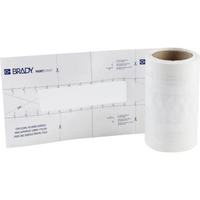 Brady Polypropylene Lane Marking Tape Stencil 50.8mm Width 30.5m Length 0.173mm B518,2" X 8" X 100' FLOOR DASH STENCIL