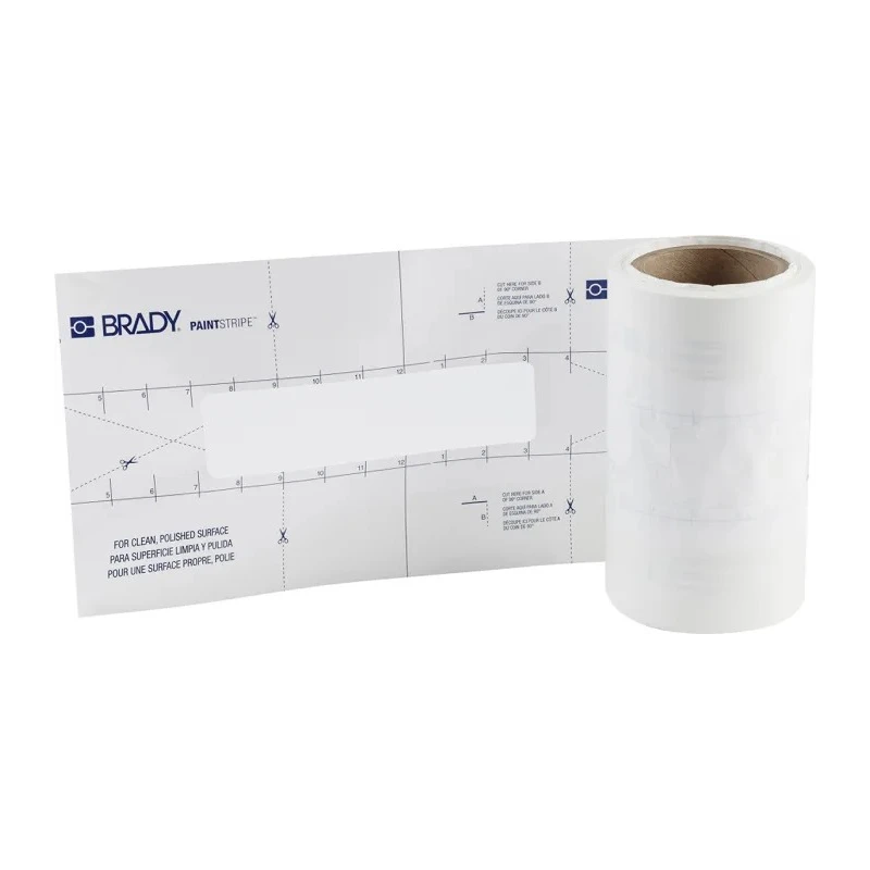 Brady Polypropylene Lane Marking Tape Stencil 50.8mm Width 30.5m Length 0.173mm B518,2" X 8" X 100' FLOOR DASH STENCIL