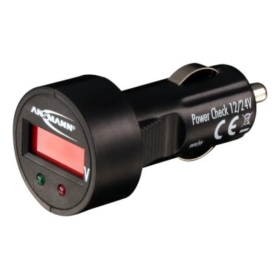 Ansmann Car Battery Tester for Lead Acid 12V and 24V with LED Indicator 1900-0019