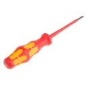 Wera Insulated Screwdriver T10 Tip 80 mm Blade, Bi-Material Handle, VDE/1000V Approved, 161mm Overall 05006170001